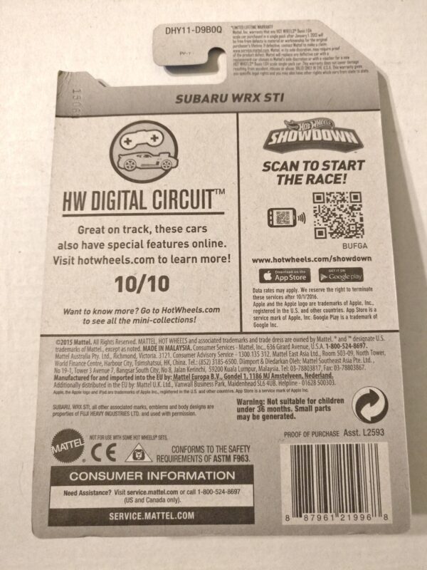 Subaru WRX STI *Kmart Exclusive* (HW Digital Circuit - 2016)