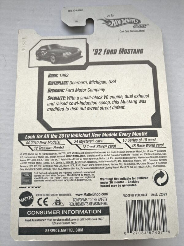 '92 Ford Mustang *KMART EXCLUSIVE* (HW Performance - 2010)
