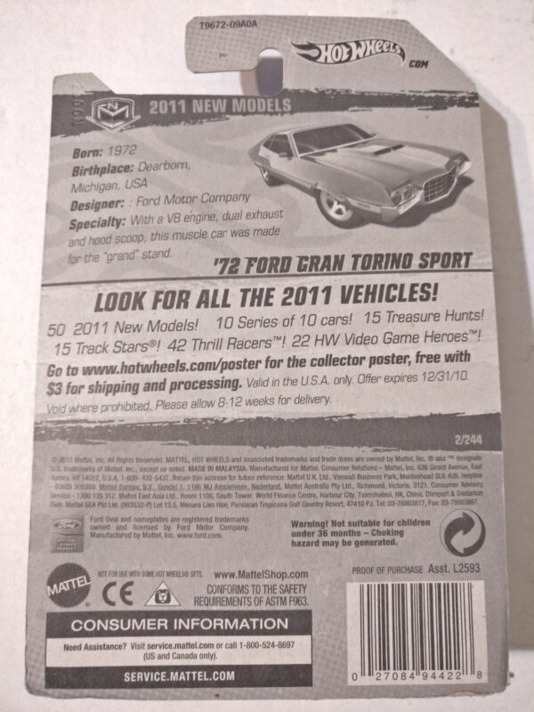 '72 Ford Gran Torino Sport (New Models - 2011)