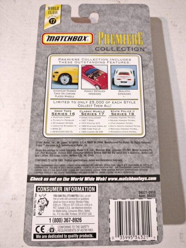 '68 Ford Mustang Cobra Jet (Premiere Collection (Classic Muscle): World Class Series 17 - 1998)