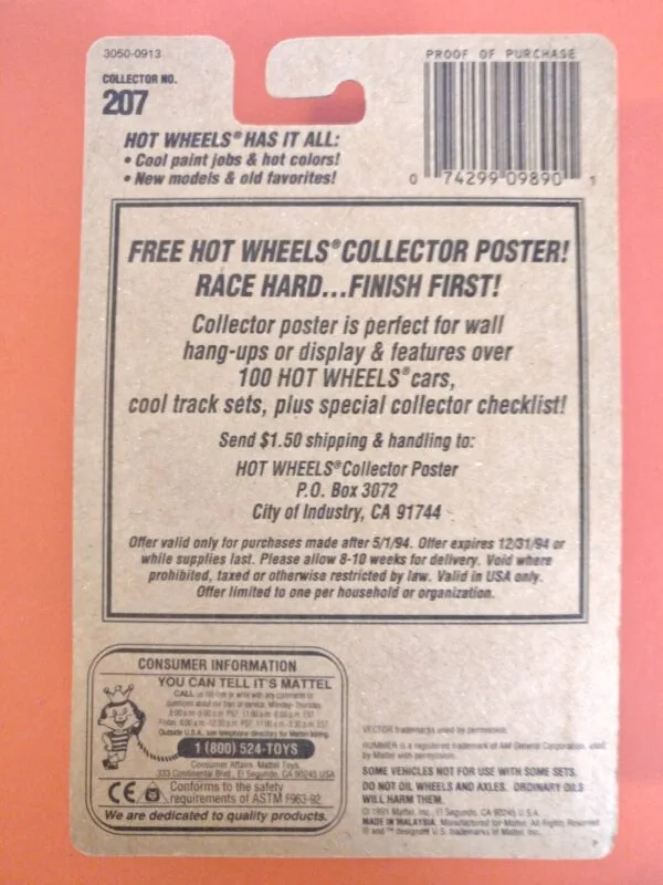 Vector "Avtech" WX-3 (Hot Wheels - 1992)