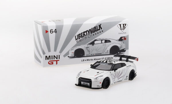 LB★WORKS Nissan GT-R R35 (Type 1, Rear Wing ver. 1+2, White, LHD, USA Exclusive - 2019)