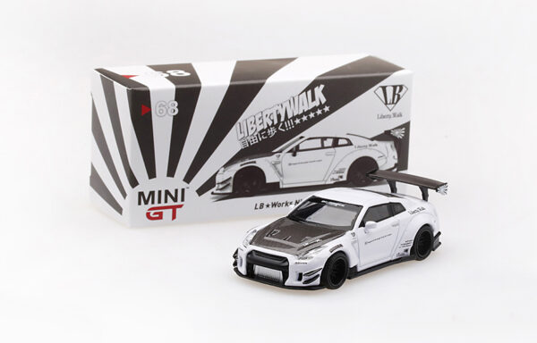 LB★WORKS Nissan GT-R R35 (Type 2, Rear Wing ver. 3, White, LHD, USA Exclusive - 2019)