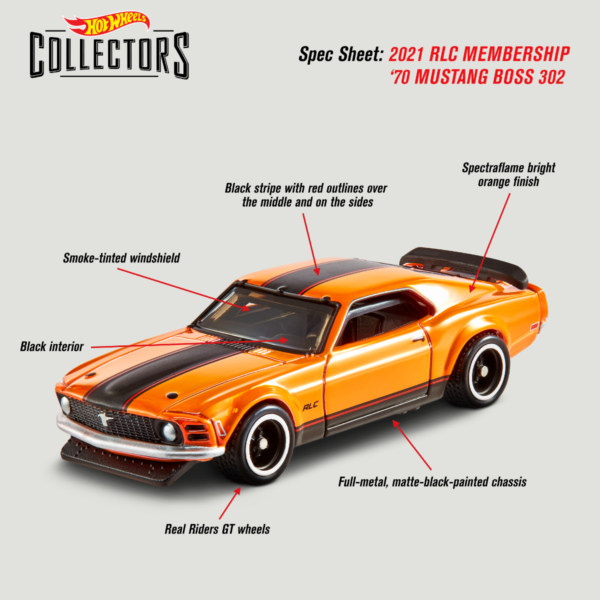 '70 Mustang Boss 302 (Red Line Club Membership - 2021)