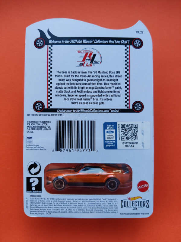 '70 Mustang Boss 302 (Red Line Club Membership - 2021)