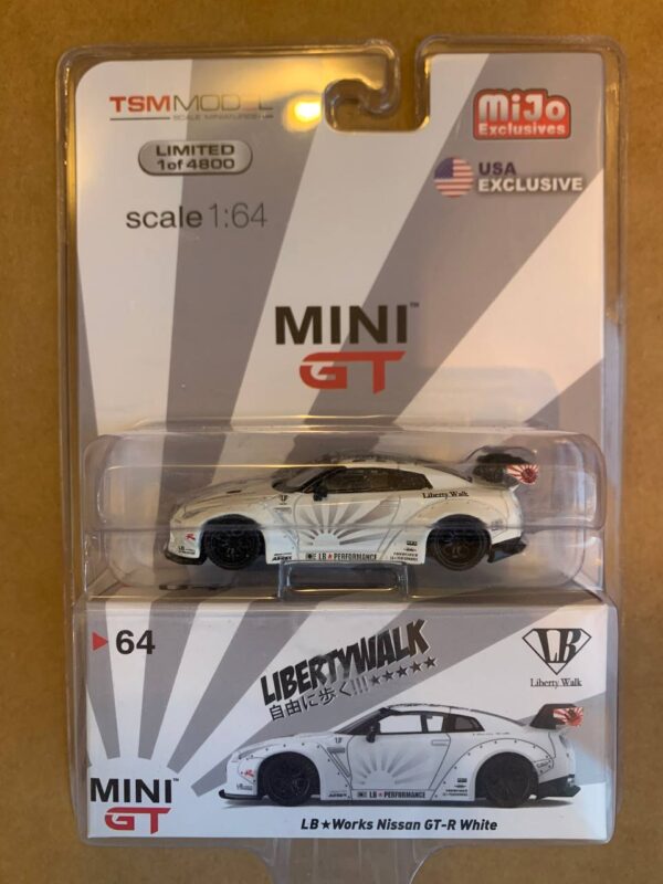 LB★WORKS Nissan GT-R R35 (Type 1, Rear Wing ver. 1+2, White, LHD, USA Exclusive - 2019)