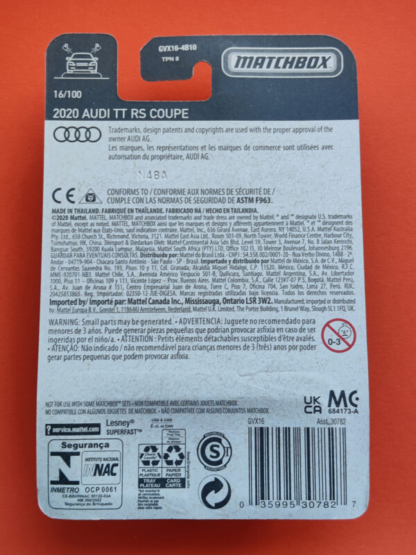 '20 Audi TT RS Coupe (1-100 Series - 2021)