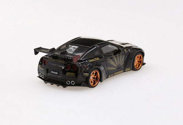 LB★WORKS Nissan GT-R R35 (Type 1, Rear Wing ver. 1+2, Black w/ Copper Wheel, LHD, USA Exclusive - 2020)