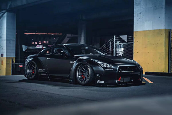 LB★WORKS Nissan GT-R R35 (Type 1, Rear Wing ver. 1+2, Black w/ Copper Wheel, LHD, USA Exclusive - 2020)