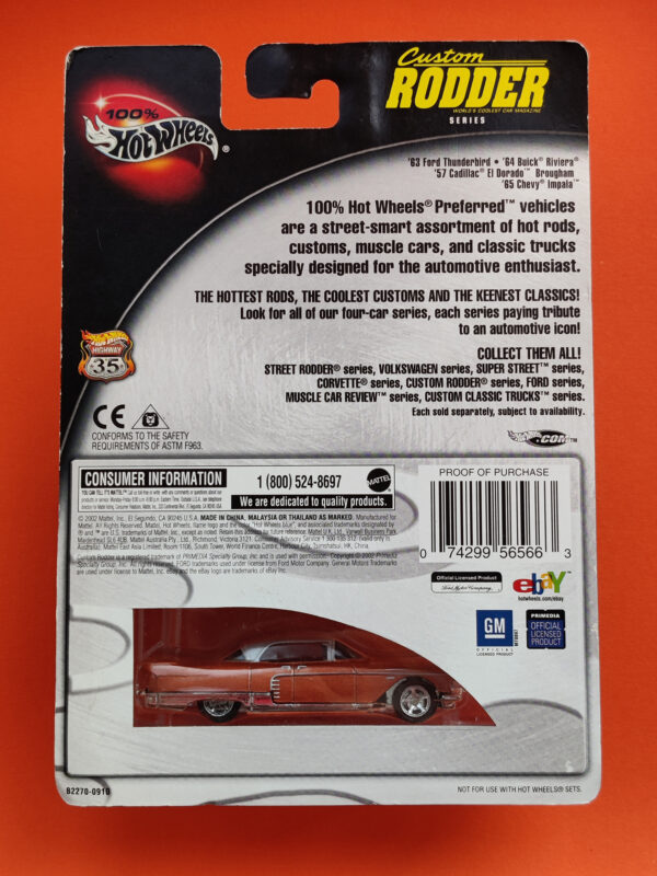 '57 Cadillac Eldorado Brougham (100% Hot Wheels: Custom Rodder World's Coolest Car Magazine Series - 2003)
