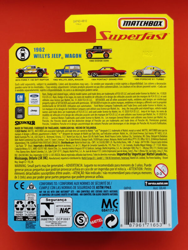 '62 Willys Jeep Wagon (Superfast Series - 2020)