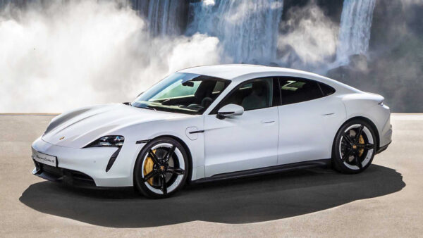 Porsche Taycan Turbo S (White, LHD - 2021)