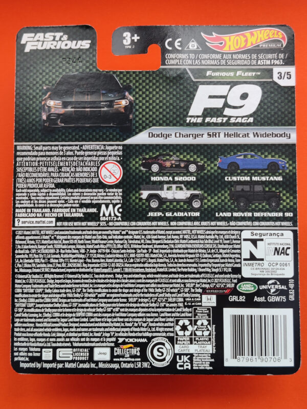Dodge Charger SRT Hellcat Widebody (Fast & Furious Premium Series: Furious Fleet - 2021)