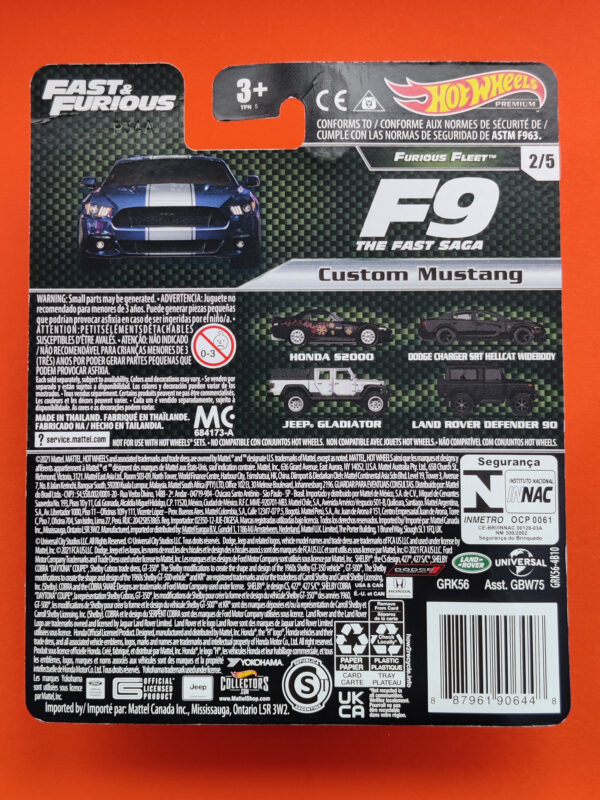 Custom Mustang (Fast & Furious Premium Series: Furious Fleet - 2021)