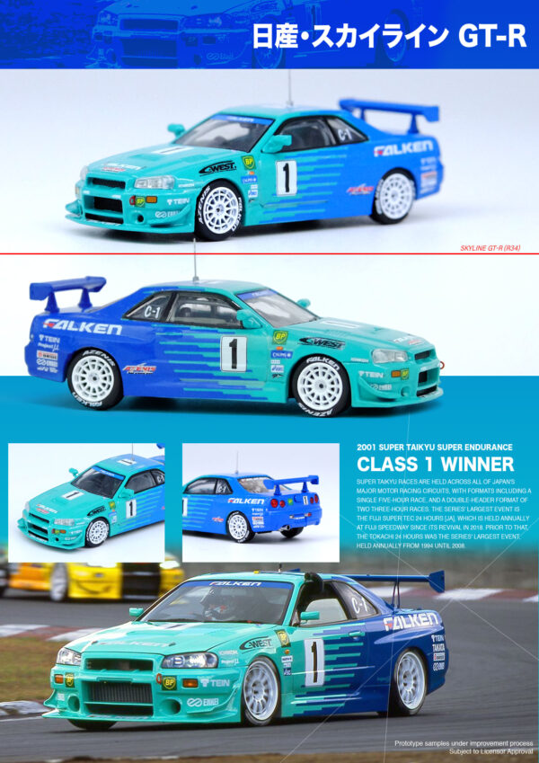 Nissan Skyline GT-R (R34) (#1 "Falken" Super Taikyu 2001 Winner - 2021)