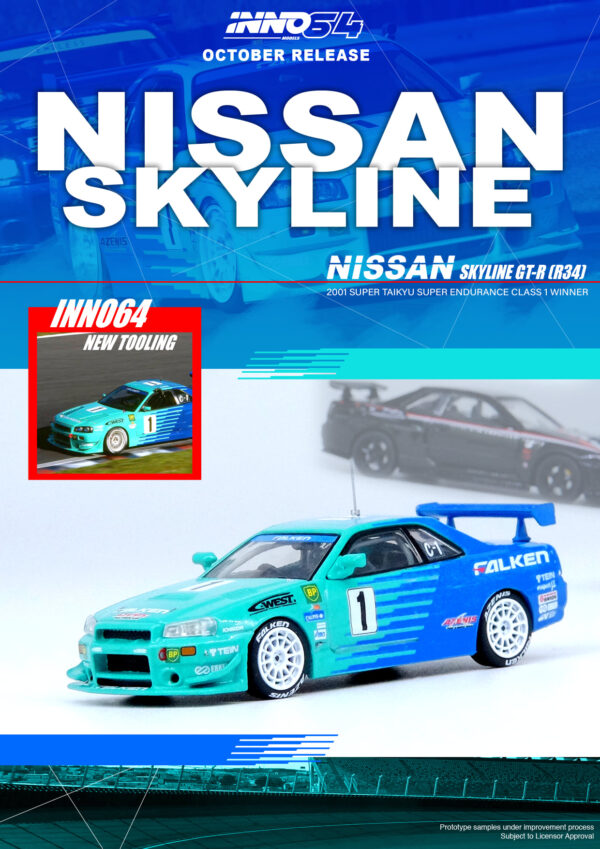 Nissan Skyline GT-R (R34) (#1 "Falken" Super Taikyu 2001 Winner - 2021)