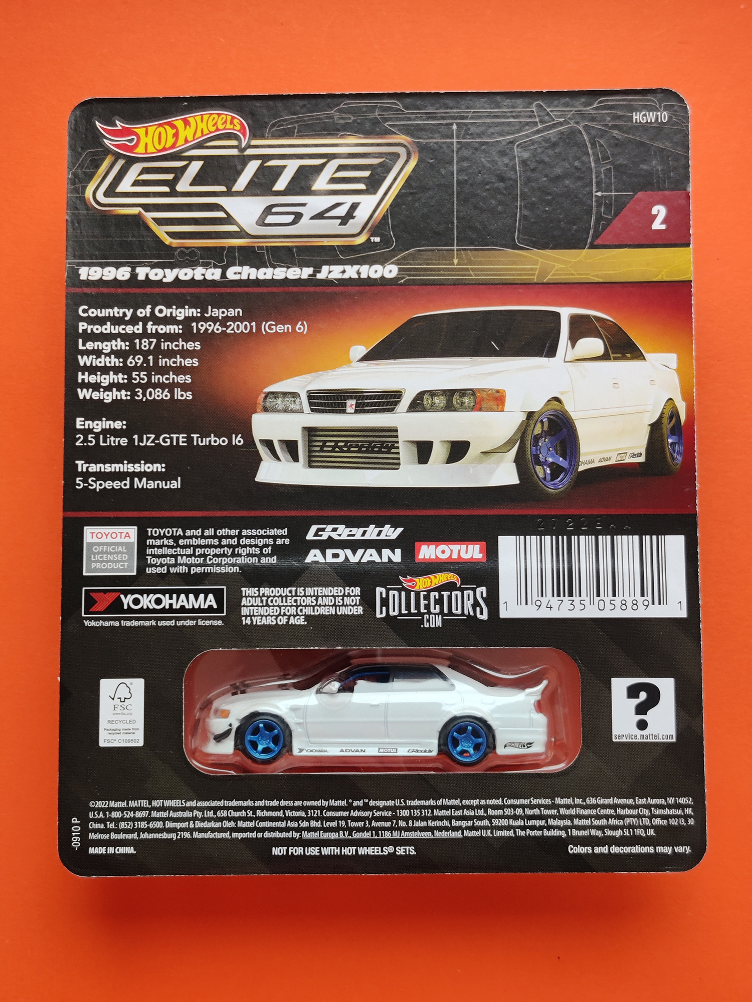 96 Toyota Chaser JZX100 (HWC Elite 64 Series - 2022