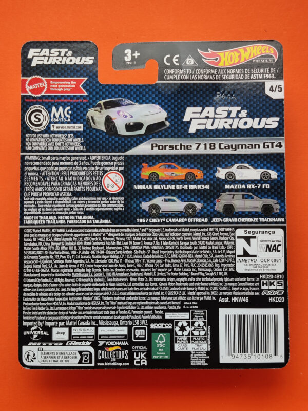 Porsche 718 Cayman GT4 (Fast & Furious Premium Series: Mix 1 - 2023)