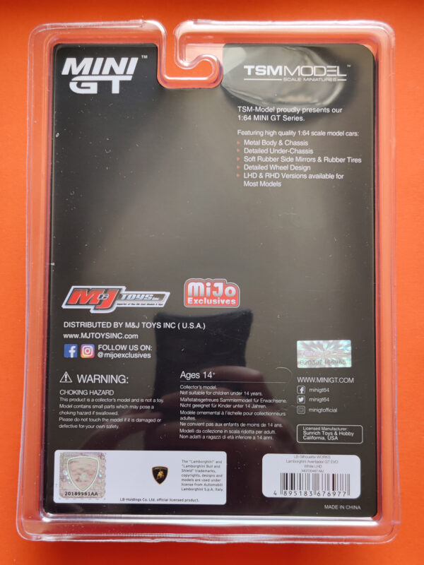 LB-Silhouette WORKS Lamborghini Aventador GT EVO (White, LHD - 2023)