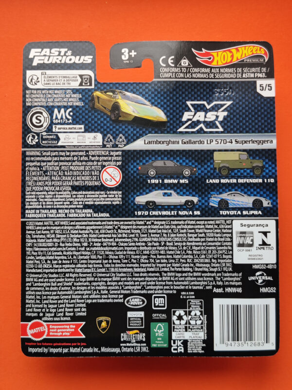 Lamborghini Gallardo LP 570-4 Superleggera (Fast & Furious Premium Series: Mix 4 - 2023)