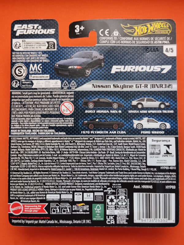 Nissan Skyline GT-R (BNR32) (Fast & Furious Premium Series: Mix 1 - 2024)