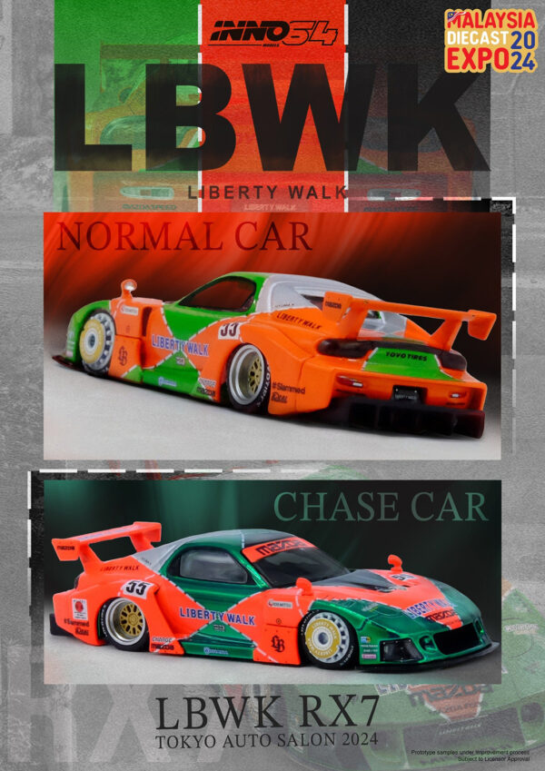 LBWK Mazda RX7 (FD3S) LB-Super Silhoutte (Malaysia Diecast Expo 2024 Special Edition - 2024)