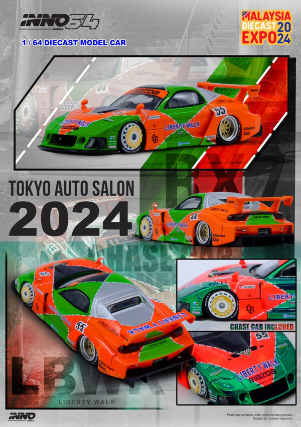 LBWK Mazda RX7 (FD3S) LB-Super Silhoutte (Malaysia Diecast Expo 2024 Special Edition - 2024)