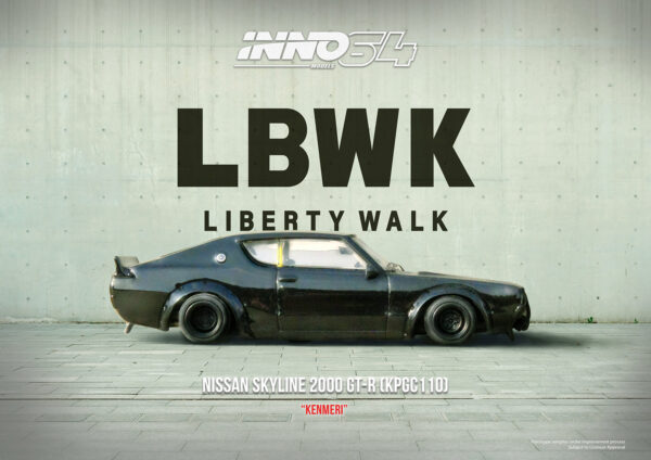 Nissan Skyline 2000 GT-R (KPGC110) LB WORKS "Kenmeri" (Black - 2025)