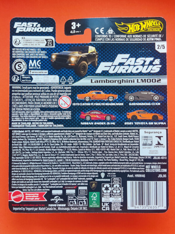 Lamborghini LM002 (Fast & Furious Premium Series: Mix 3 - 2025)