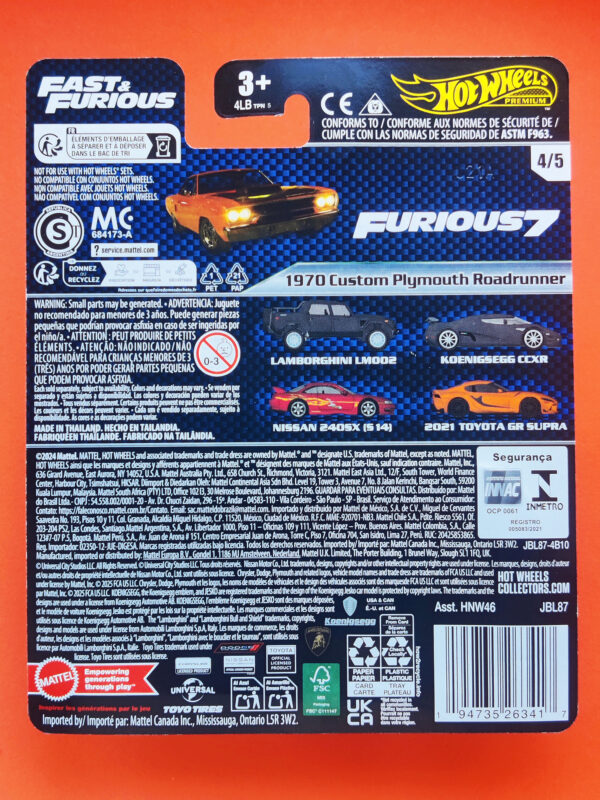 '70 Custom Plymouth Roadrunner (Fast & Furious Premium Series: Mix 3 - 2025)