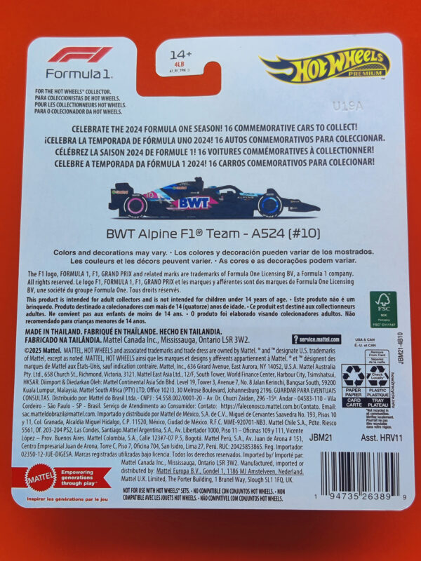 BWT Alpine F1 Team - A524 (Formula 1 Premium Series: 2024, #10 - 2025)