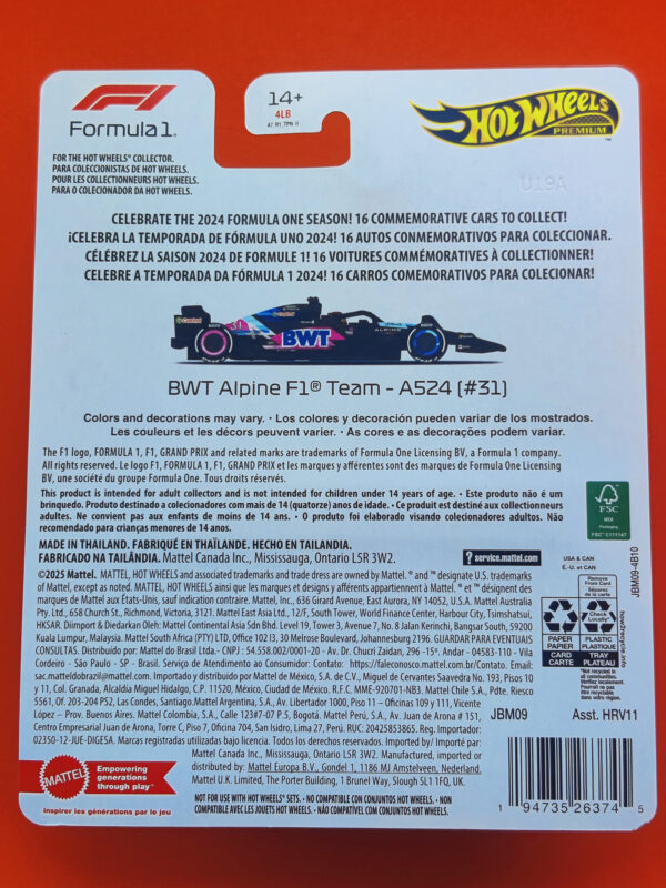 BWT Alpine F1 Team - A524 (Formula 1 Premium Series: 2024, #31 - 2025)