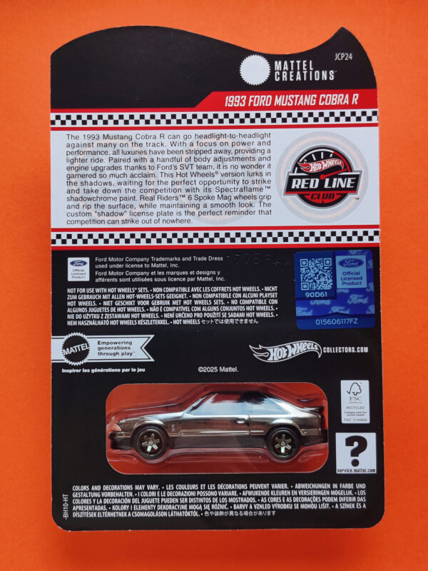 '93 Ford Mustang Cobra R (Red Line Club - 2025)